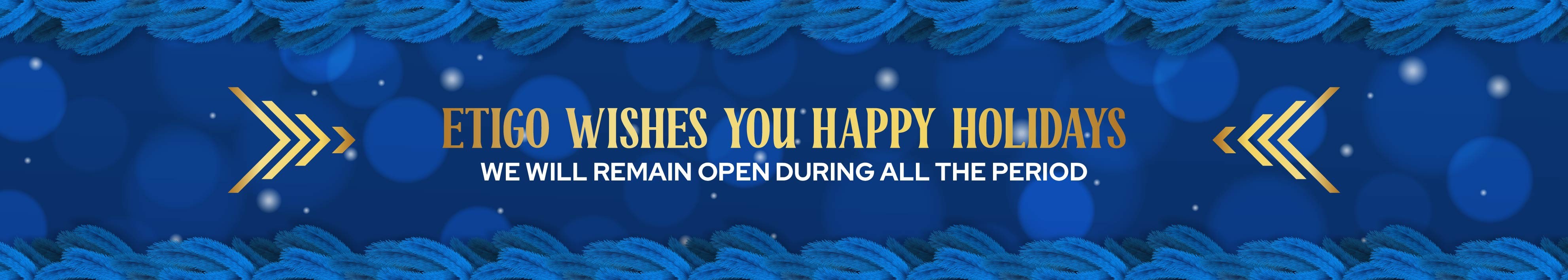 Holidays banner and opening